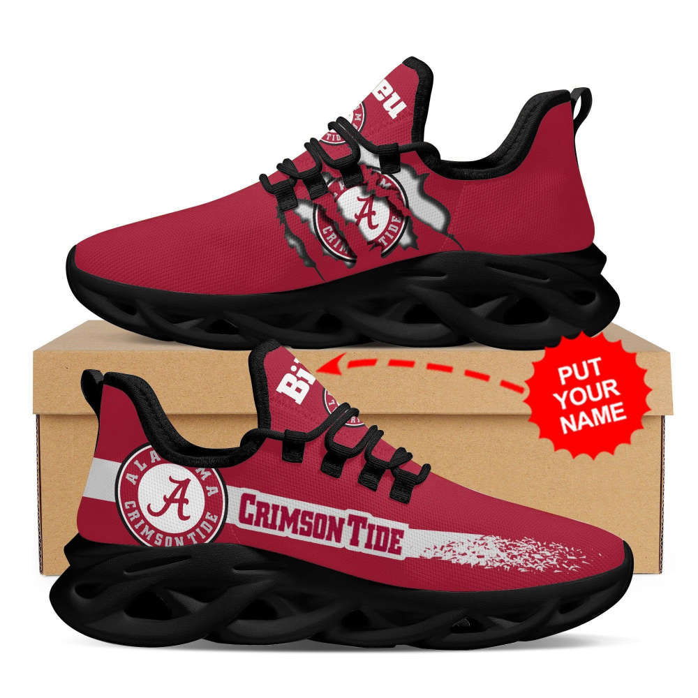 Alabama Crimson Tide Custom Personalized Max Soul Sneakers Running Sports Shoes For Men Women Alabama Crimson Tide Custom Personalized Max Soul Sneakers Running Sports Shoes For Men Women