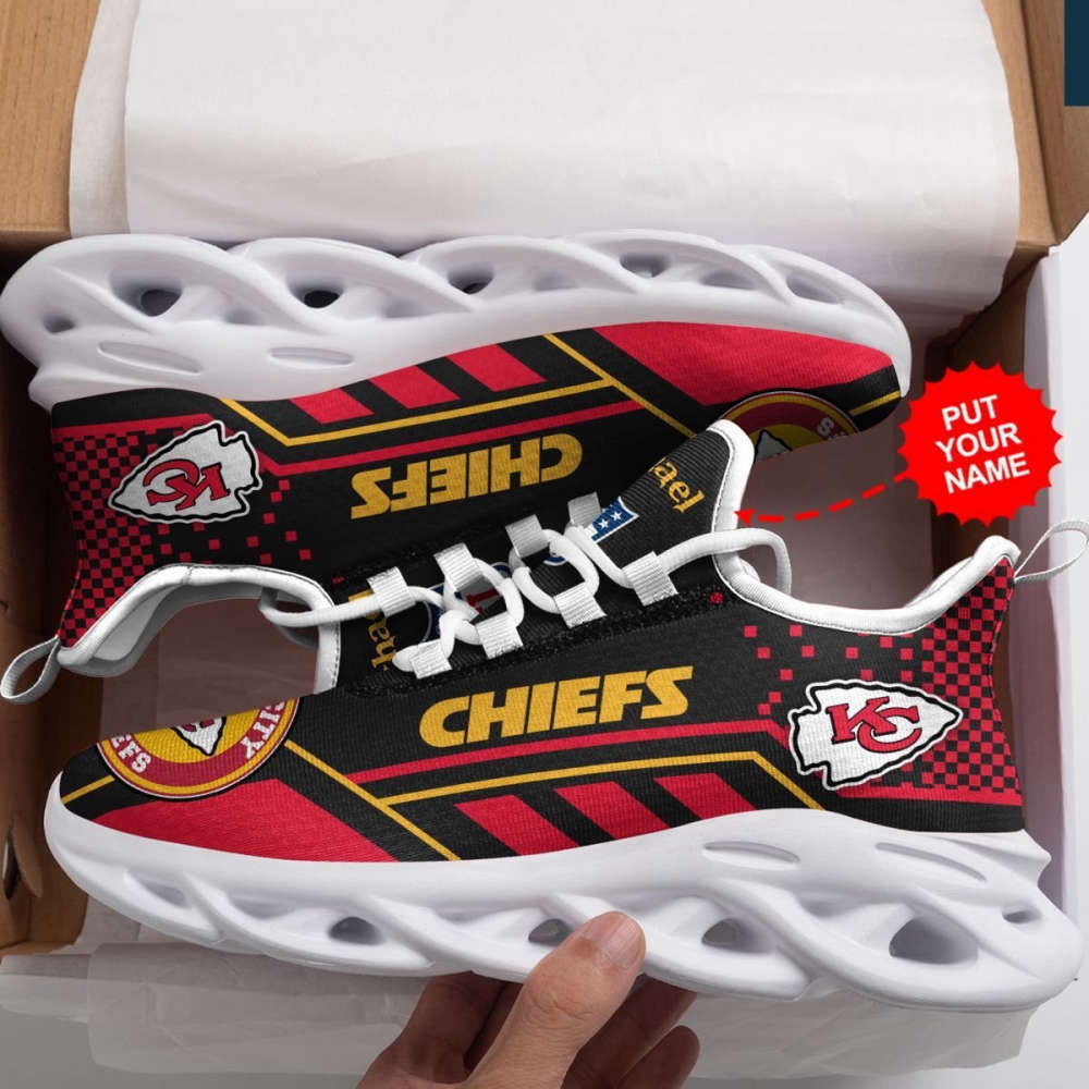 Kansas City Chiefs Custom Name Max Soul Sneaker Shoes Personalized Shoes For Men Women Kansas City Chiefs Custom Name Max Soul Sneaker Shoes Personalized Shoes For Men Women