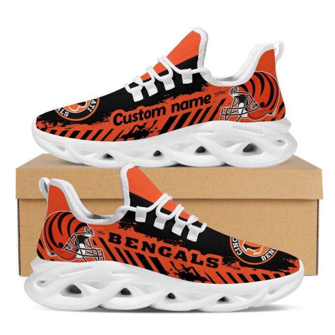 Cincinnati Bengals American Football Team Helmet Custom Name Max Soul Shoes For Men Women