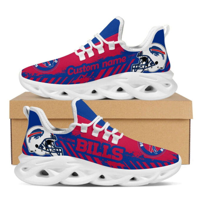 Buffalo Bills Americanfootball Team Helmet Custom Name Max Soul Sneakers Shoes For Fans