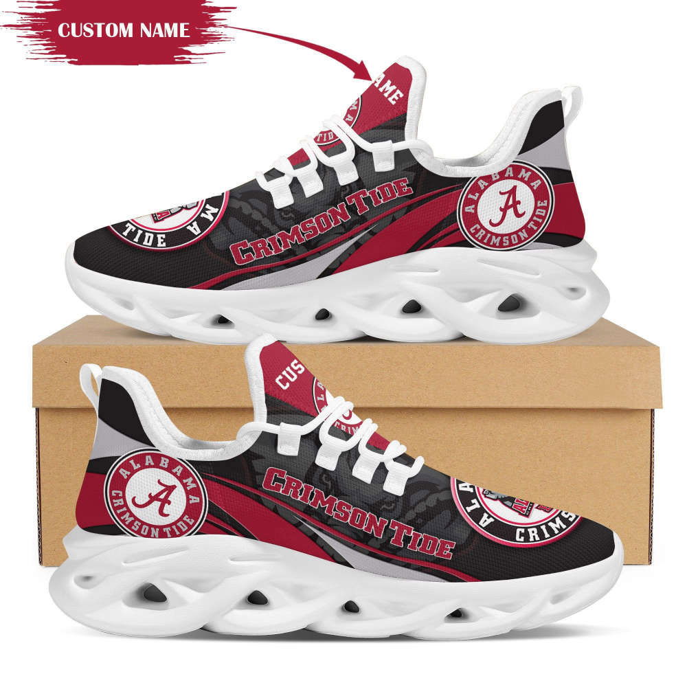 Personalized Name Alabama Crimson Tide Mascot Max Soul Sneakers Running Sports Shoes For Men Personalized Name Alabama Crimson Tide Mascot Max Soul Sneakers Running Sports Shoes For Men