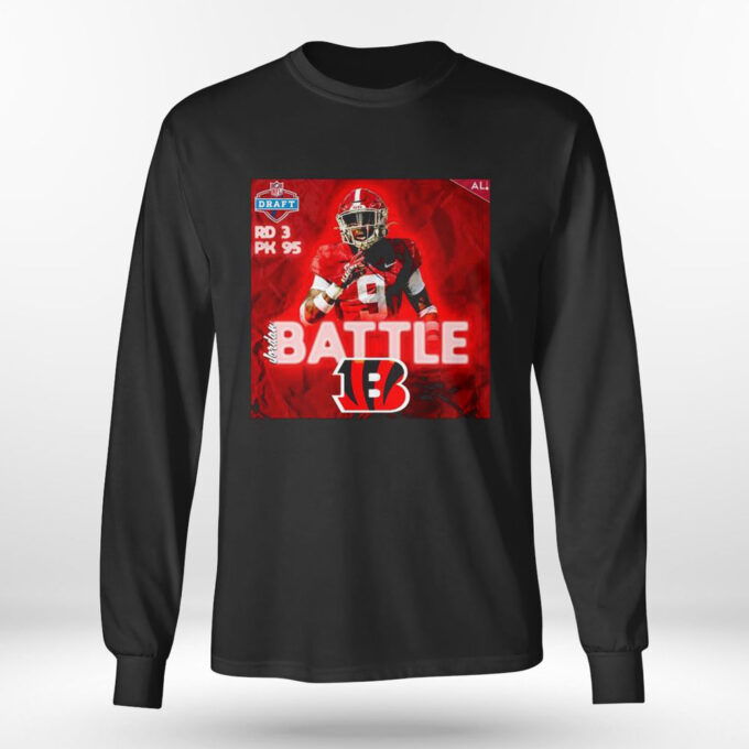 Nfl Draft 2023 Jordan Battle Round 3 Pick 95 T-shirt For Fans