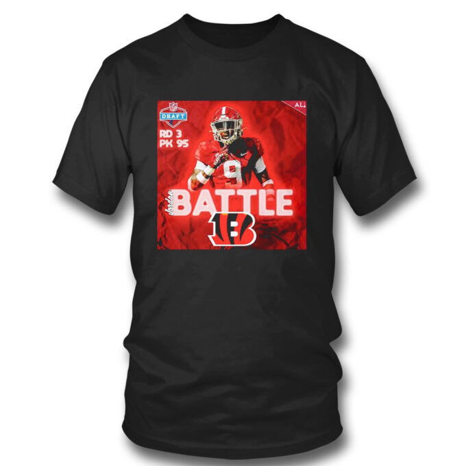 Nfl Draft 2023 Jordan Battle Round 3 Pick 95 T-shirt For Fans
