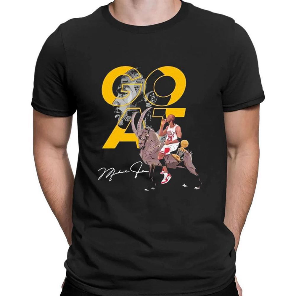 Michael Jordan Goat 2023 Signature T-shirt For Fans Michael Jordan Goat 2023 Signature T-shirt For Fans