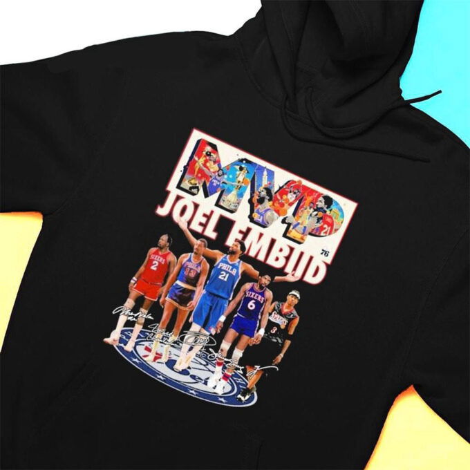 Joel Embiid Philadelphia 76ers Mvp Signatures T-shirt For Fans