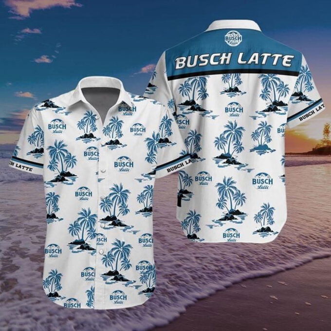 Busch Latte Beer Summer Beach Hawaiian Shirt For Men Women