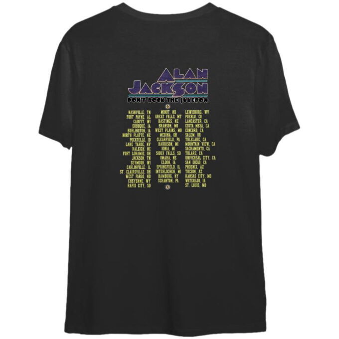1992 Alan Jackson Don’t Rock The Juke Box Tour T-Shirt, Alan Jackson On Tour 92 T-Shirt For Men And Women