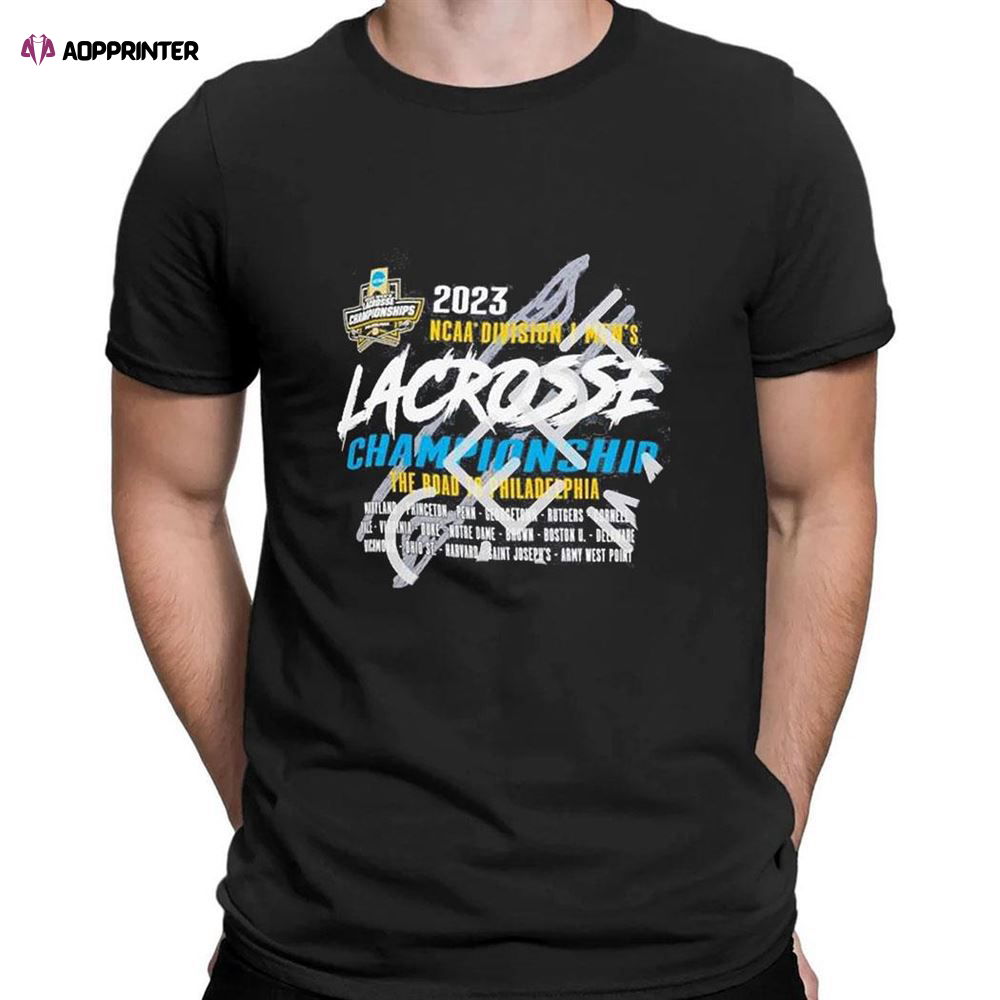 2023 Ncaa Division I Mens Lacrosse Championship T-Shirt For Fans 2023 Ncaa Division I Mens Lacrosse Championship T-Shirt For Fans