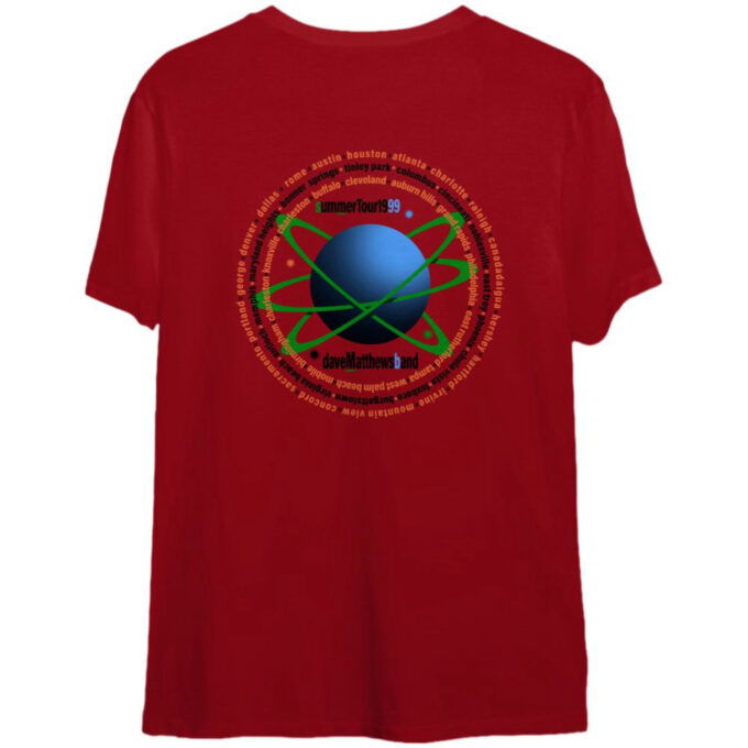 90s Dave Matthews Band Summer Tour 1999 T-Shirt For Men And Women
