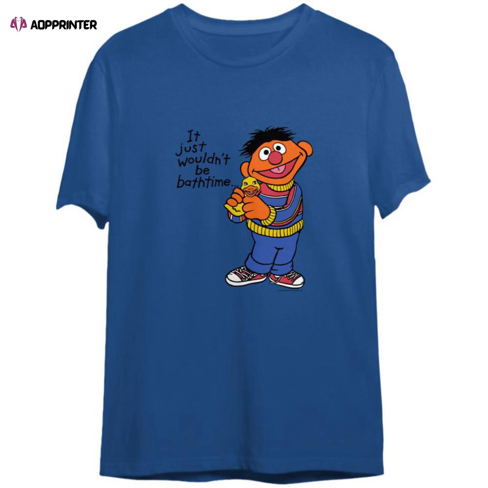 90s Sesame Street Ernie Rubber Duckie T-Shirt For Men And Women. Vintage 1990s Ernie 90s Sesame Street Ernie Rubber Duckie T-Shirt For Men And Women. Vintage 1990s Ernie