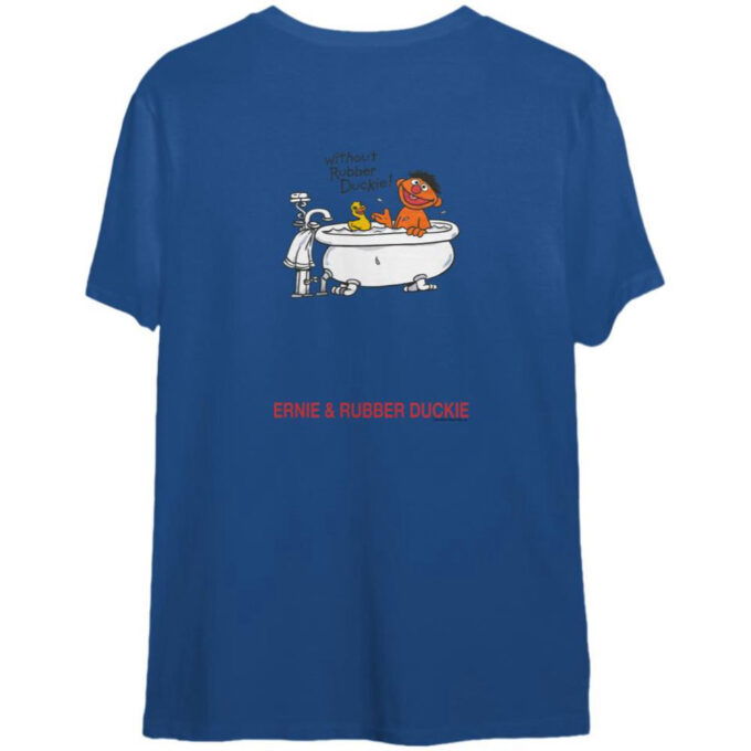 90s Sesame Street Ernie Rubber Duckie T-Shirt For Men And Women. Vintage 1990s Ernie