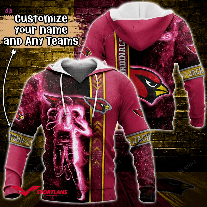 Arizona Cardinals NFL Custom Name 3D Hoodie, Gift For Men And Women Arizona Cardinals NFL Custom Name 3D Hoodie, Gift For Men And Women