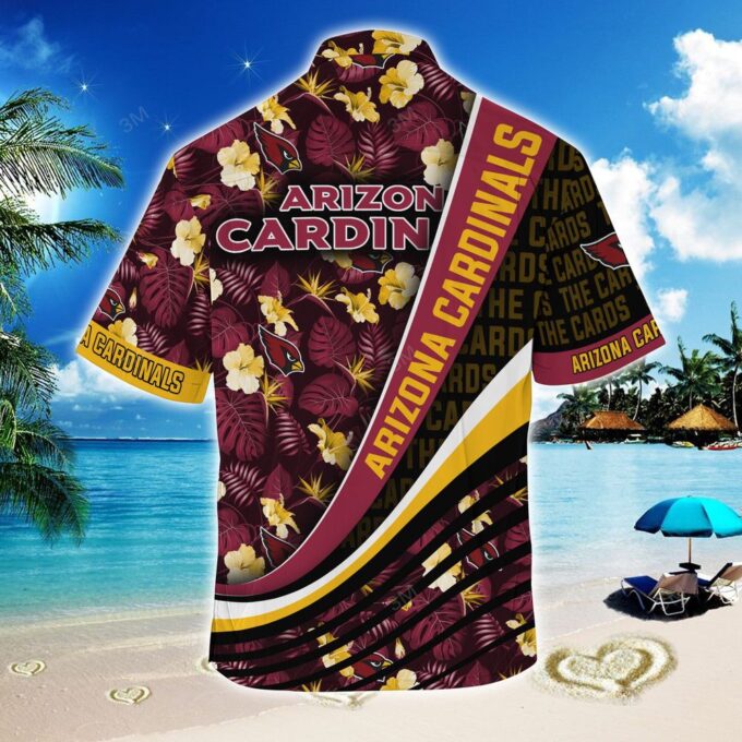 Arizona Cardinals NFL-Summer Hawaii Shirt With Tropical Flower Pattern For Fans