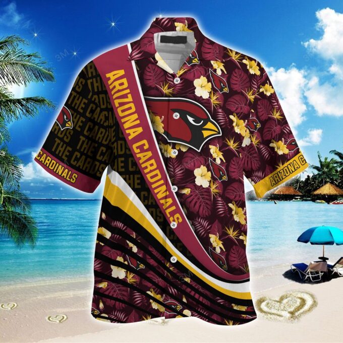 Arizona Cardinals NFL-Summer Hawaii Shirt With Tropical Flower Pattern For Fans
