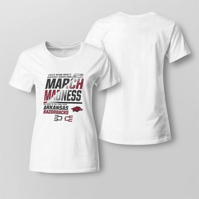 Arkansas Mens Basketball 2023 Ncaa March Madness The Road To Final Four T-shirt For Fans