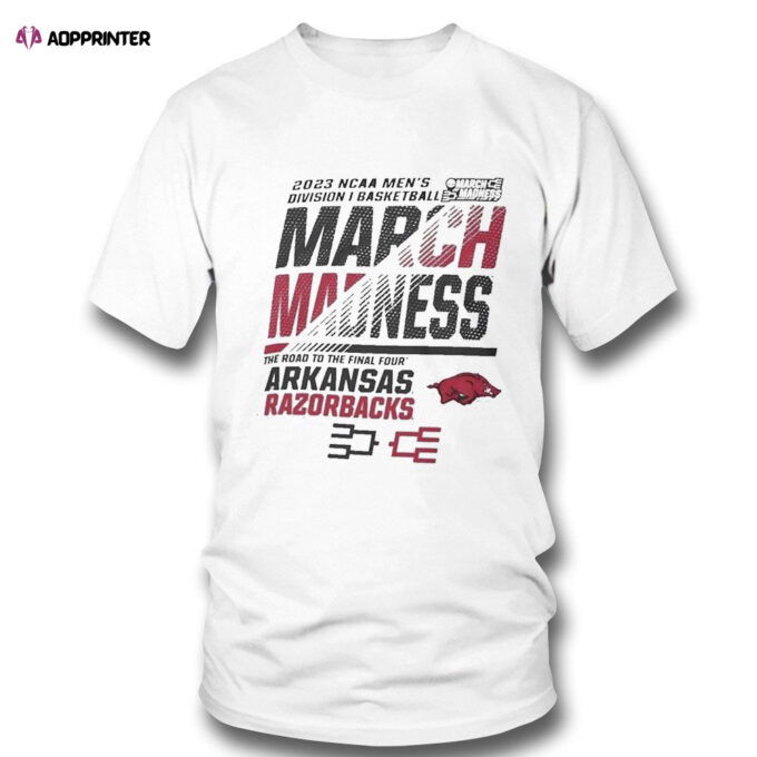 Arkansas Mens Basketball 2023 Ncaa March Madness The Road To Final Four T-shirt For Fans