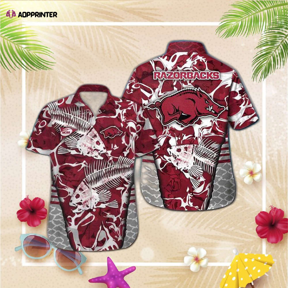 Arkansas Razorbacks Fishing Hawaii Shirt Summer Button Up Shirt For Men Women Arkansas Razorbacks Fishing Hawaii Shirt Summer Button Up Shirt For Men Women