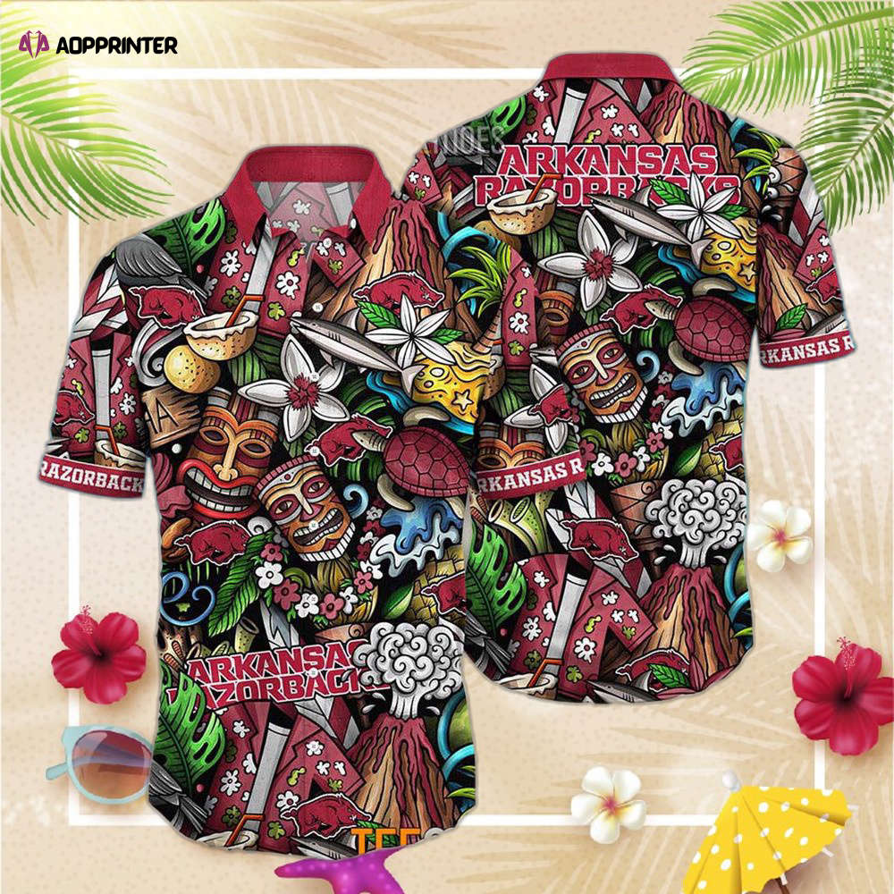 Arkansas Razorbacks Ncaa Mens Floral Special Design Hawaiian Shirt For Men Women Arkansas Razorbacks Ncaa Mens Floral Special Design Hawaiian Shirt For Men Women