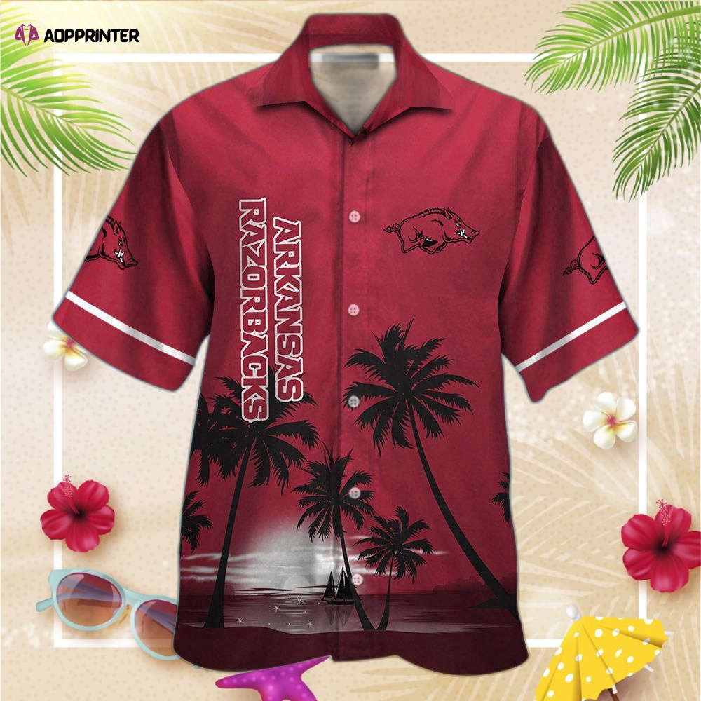 Arkansas Razorbacks Short Sleeve Button Up Tropical Aloha Hawaiian ShirtFor Men Women Arkansas Razorbacks Short Sleeve Button Up Tropical Aloha Hawaiian ShirtFor Men Women