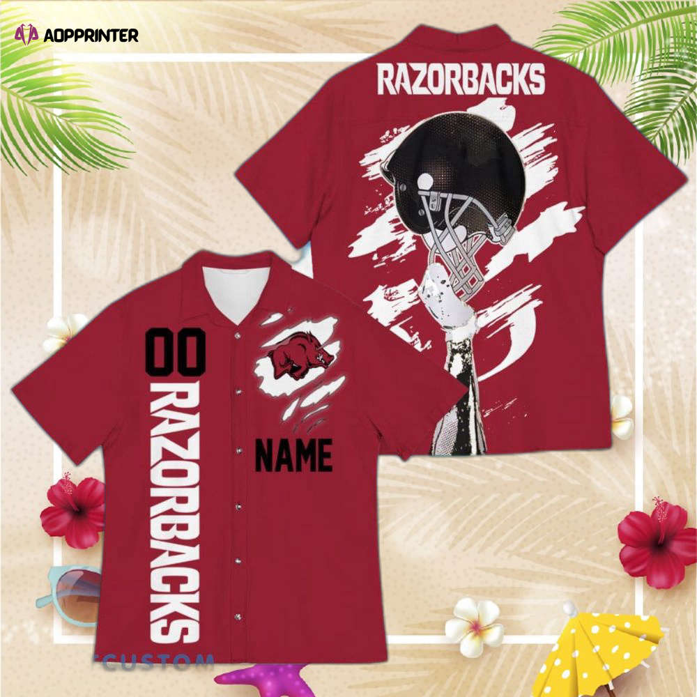 Arkansas Razorbacks Sports American Football Hawaiian Shirt Arkansas Razorbacks Sports American Football Hawaiian Shirt