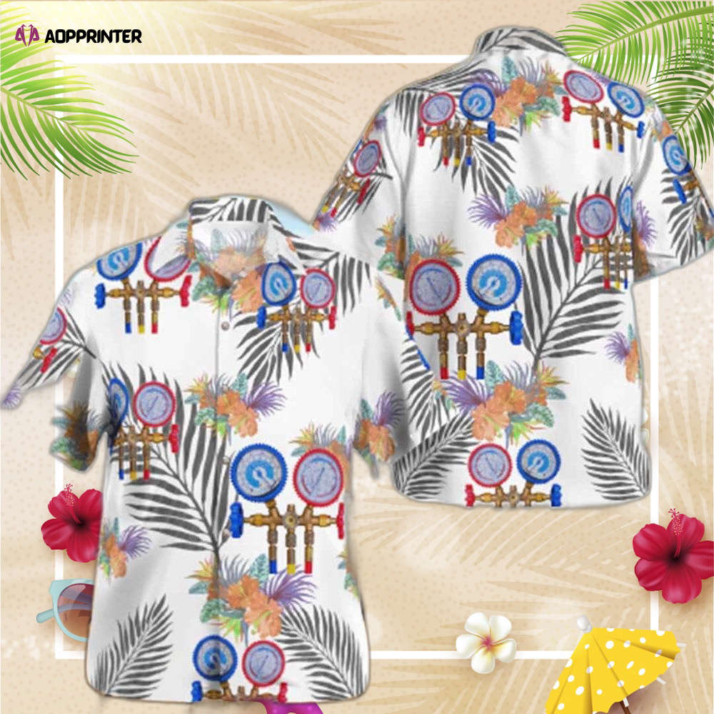 Awesome HVAC Tech AOP Hawaii Shirt, Gift For Men Women Awesome HVAC Tech AOP Hawaii Shirt, Gift For Men Women
