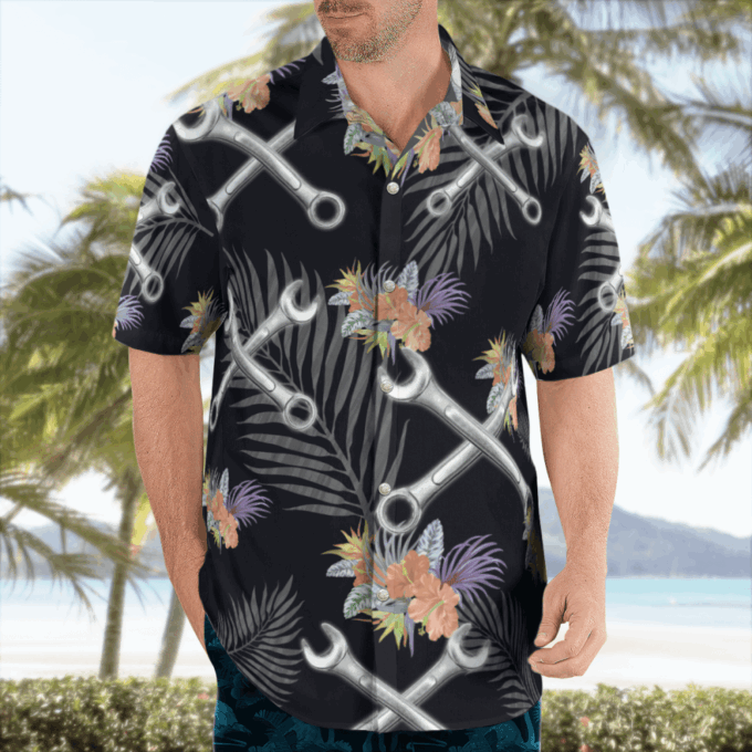 Awesome Mechnaic  AOP Hawaii Shirt, Gift For Men Women