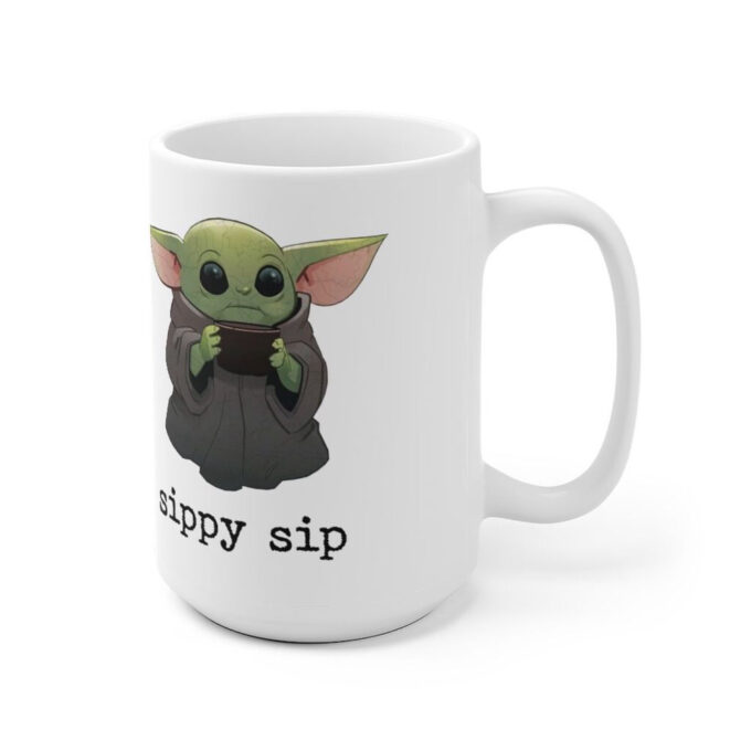 Baby Yoda Coffee Mug, Sippy Sip Mug, Baby Yoda Gift