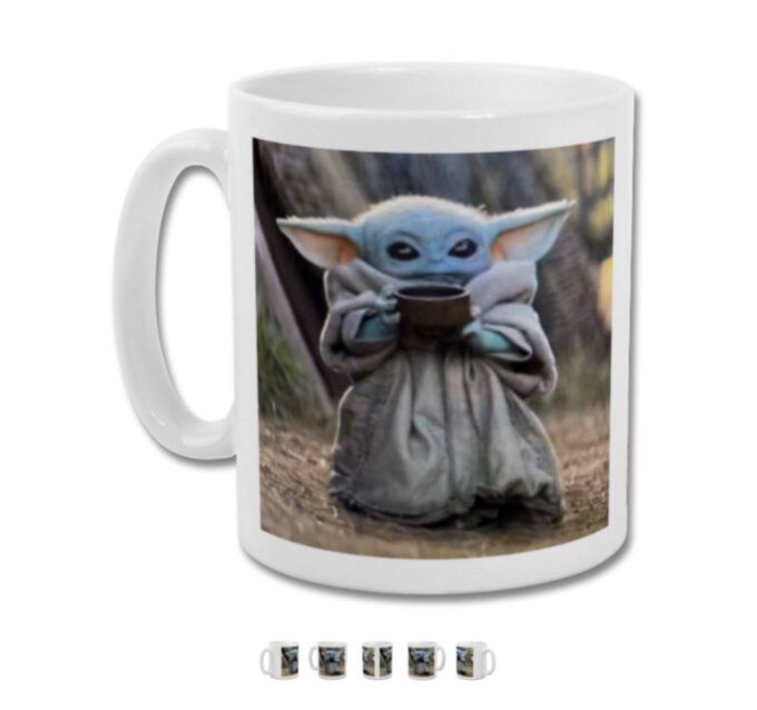 BABY YODA The Child with Soup Sippy Cup Coffee Mug Tea Cup