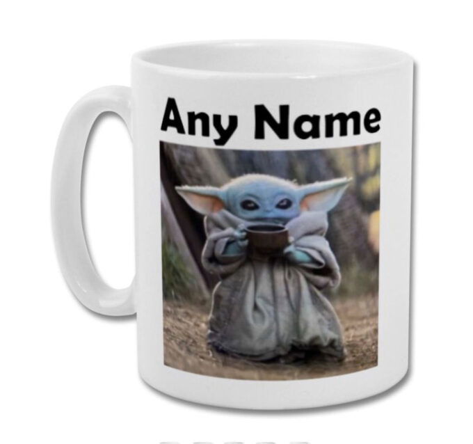BABY YODA The Child with Soup Sippy Cup Coffee Mug Tea Cup