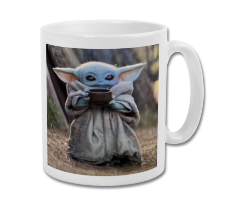 BABY YODA The Child with Soup Sippy Cup Coffee Mug Tea Cup BABY YODA The Child with Soup Sippy Cup Coffee Mug Tea Cup