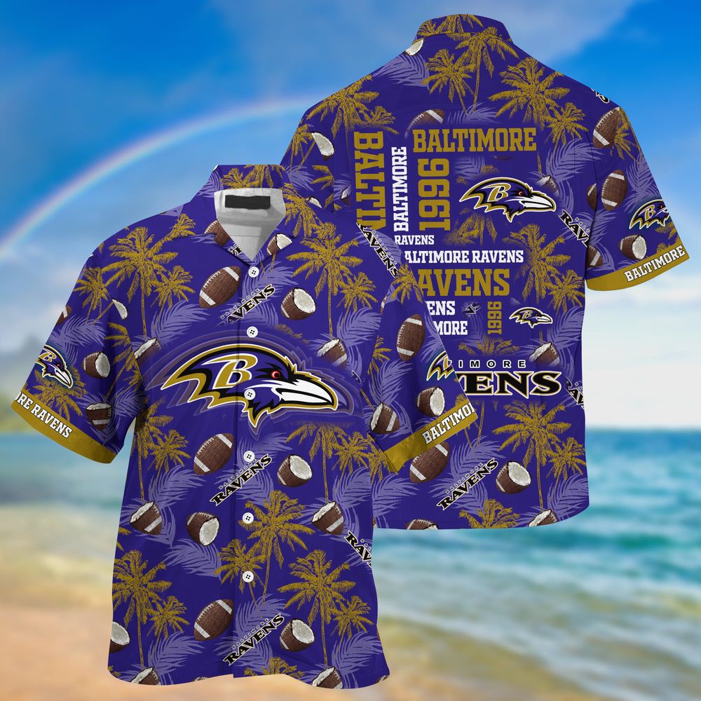 Baltimore Ravens NFL-Hawaii Shirt New Gift For Summer Baltimore Ravens NFL-Hawaii Shirt New Gift For Summer