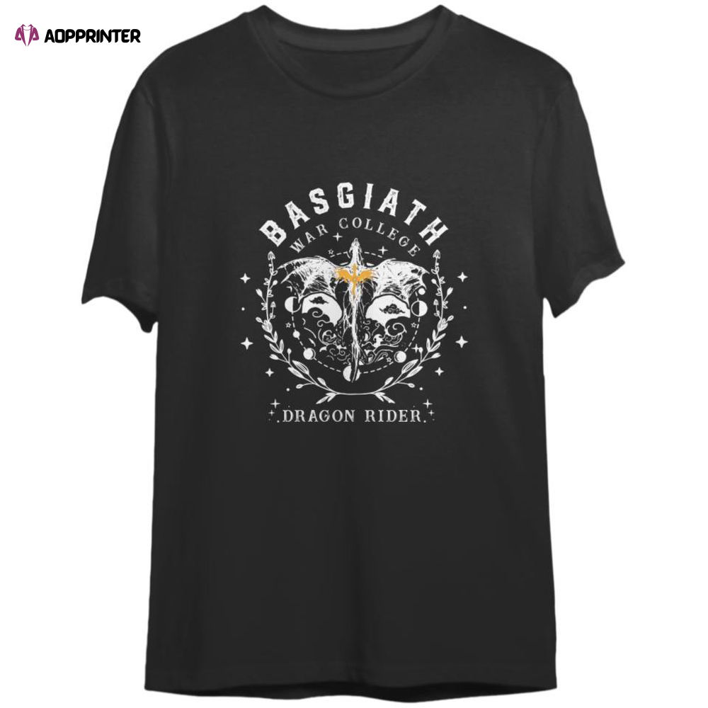 Basgiath War College, Fourth Wing Shirt, Rebecca Yarros Basgiath War College, Fourth Wing Shirt, Rebecca Yarros