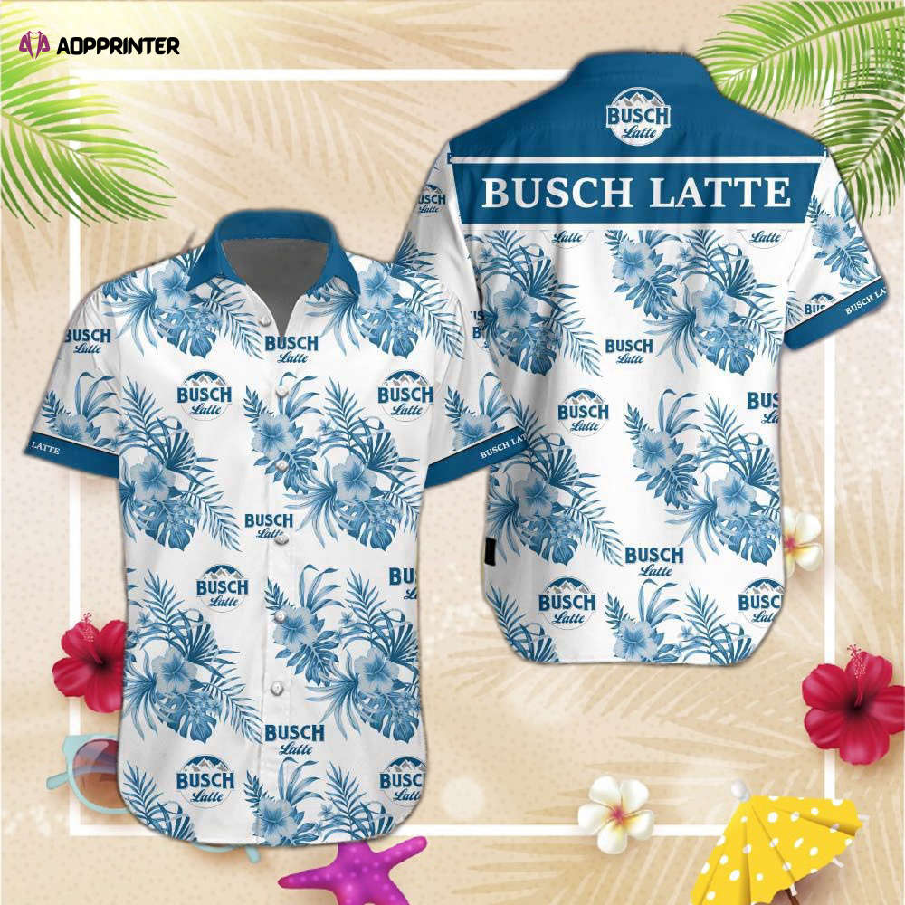 Beer Hawaiian Shirt For Men Women Busch Light Hibiscus Flower Pattern Blue White Hawaii Aloha Shirt Beer Hawaiian Shirt For Men Women Busch Light Hibiscus Flower Pattern Blue White Hawaii Aloha Shirt