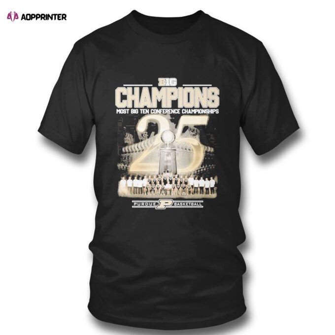Big Champions Most Big Ten Conference Championships T-shirt For Fans