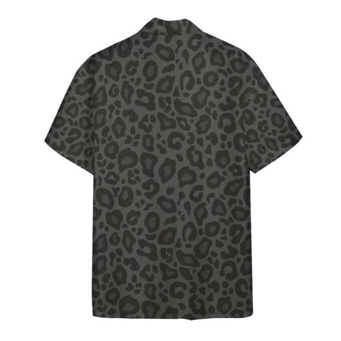 Black Leopard Custom Hawaiian Shirt, Gift For Men And Women