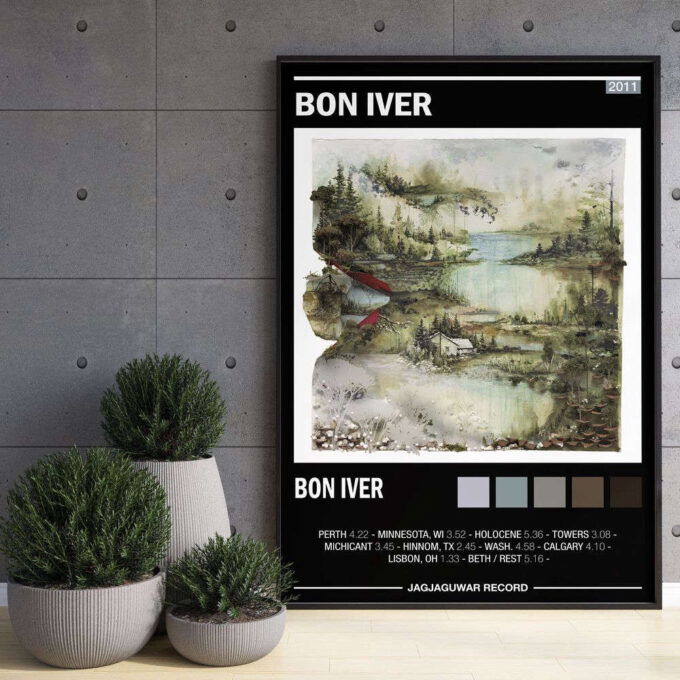 Bon Iver – Bon Iver – Album Poster – Gift For Home Decor