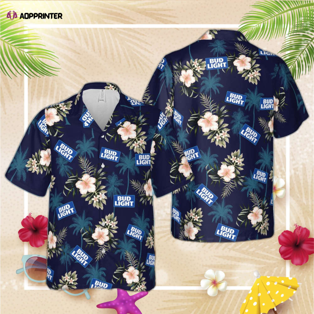 Bud Light Beer Hawaiian Shirt, Gift For Men And Women Bud Light Beer Hawaiian Shirt, Gift For Men And Women