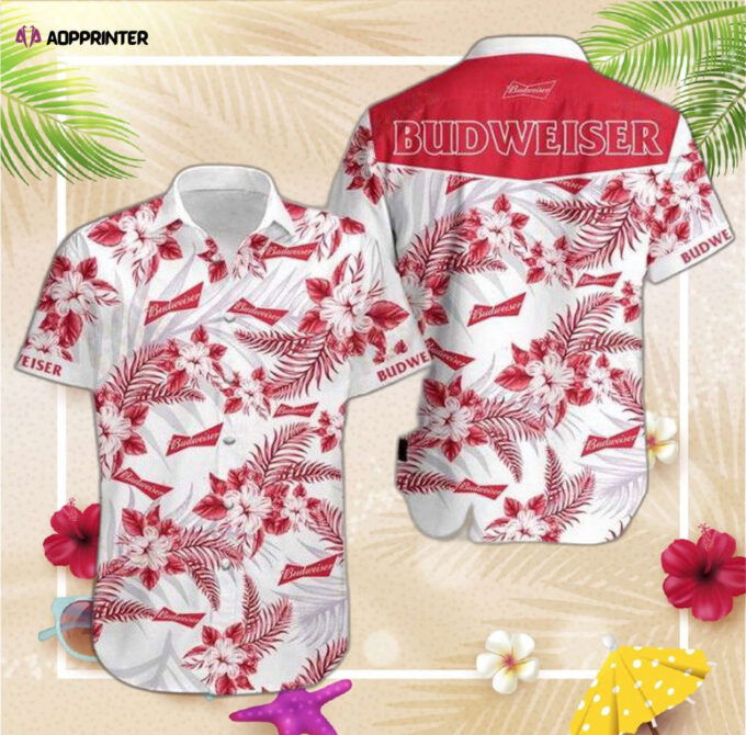 Budweiser 3D Hawaiian Shirt – Dnstyles,Hawaiian Shirt For Men Women