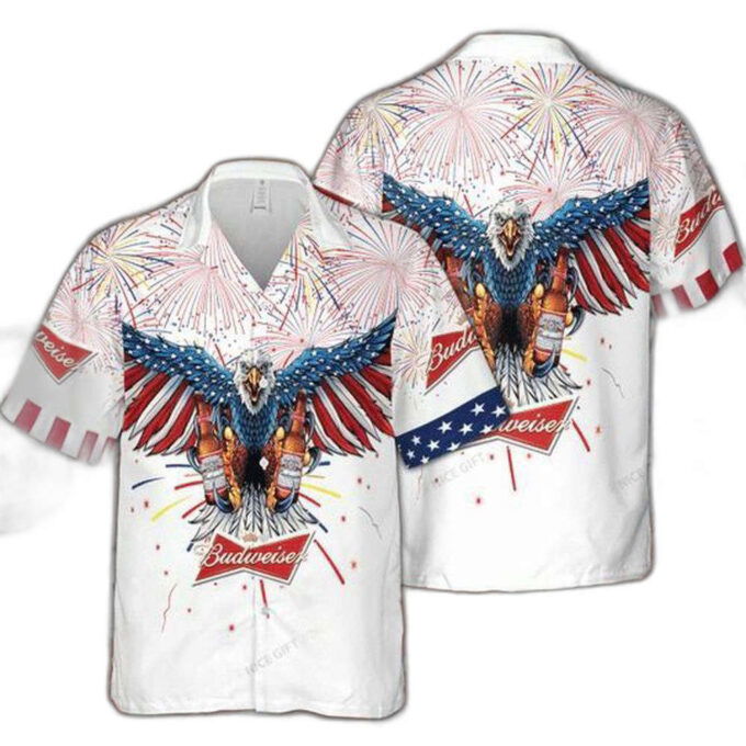 Budweiser 4th Of July Hawaiian Shirt For Men Women