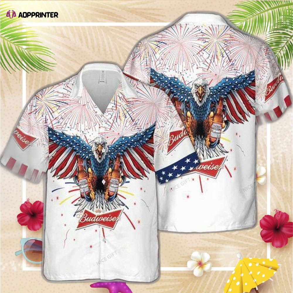 Budweiser 4th Of July Hawaiian Shirt For Men Women Budweiser 4th Of July Hawaiian Shirt For Men Women