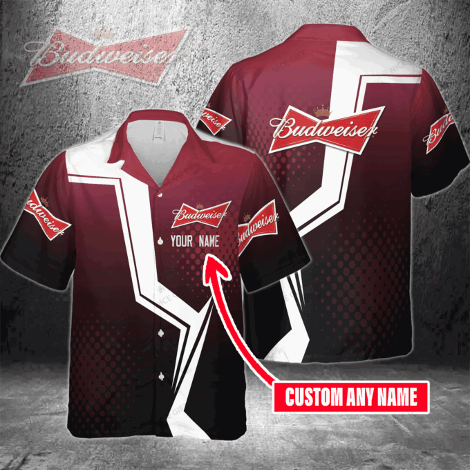 Budweiser Custom Name Hawaiian Shirt  For Men And Women