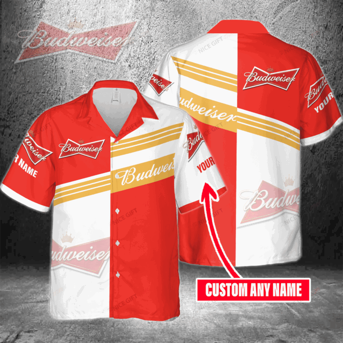 Budweiser Custom Name Hawaiian Shirt For Men And Women