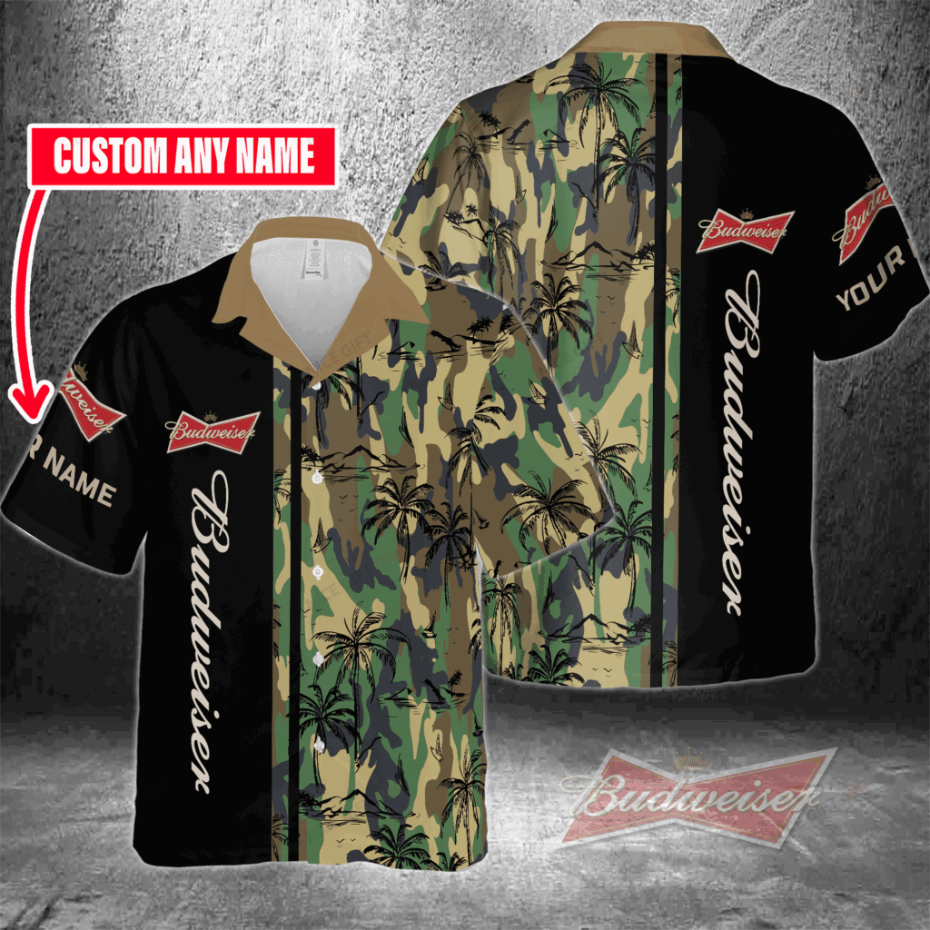 Budweiser Custom Name Hawaiian Shirt For Men And Women Budweiser Custom Name Hawaiian Shirt For Men And Women