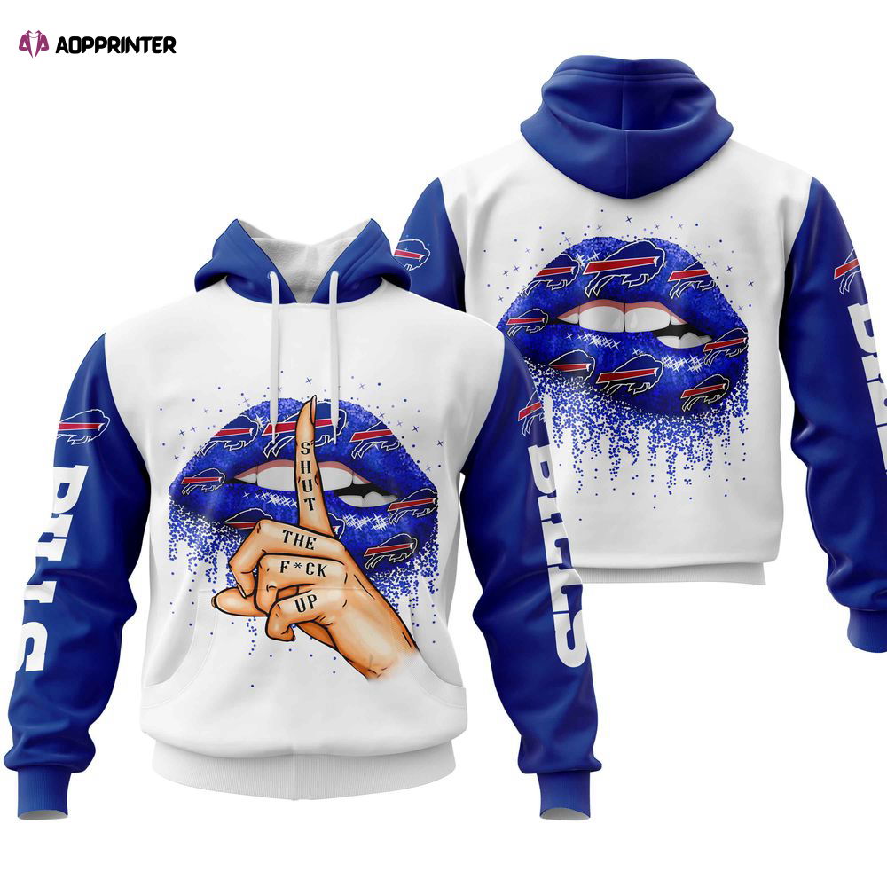 Buffalo Bills Lips Hoodie, Gift For Men And Women Buffalo Bills Lips Hoodie, Gift For Men And Women