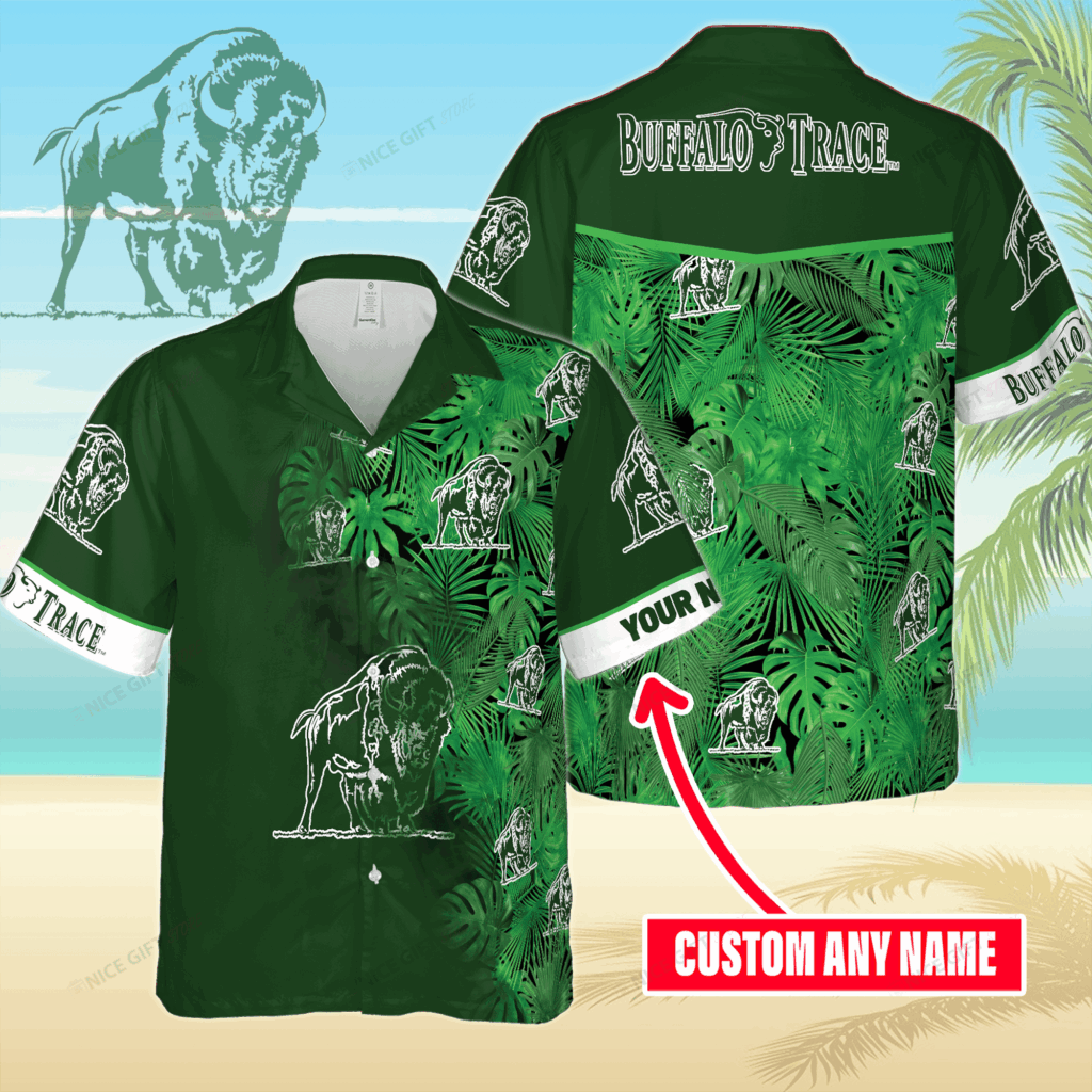 Buffalo Trace Custom Name Hawaiian Shirt For Men And Women Buffalo Trace Custom Name Hawaiian Shirt For Men And Women