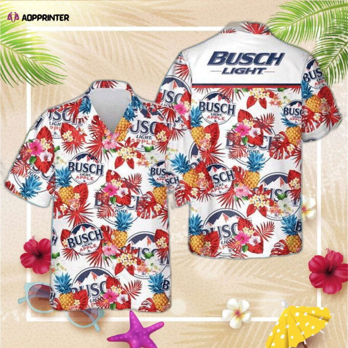 Busch Light Apple Pineapple Hawaiian Shirt For Men Women