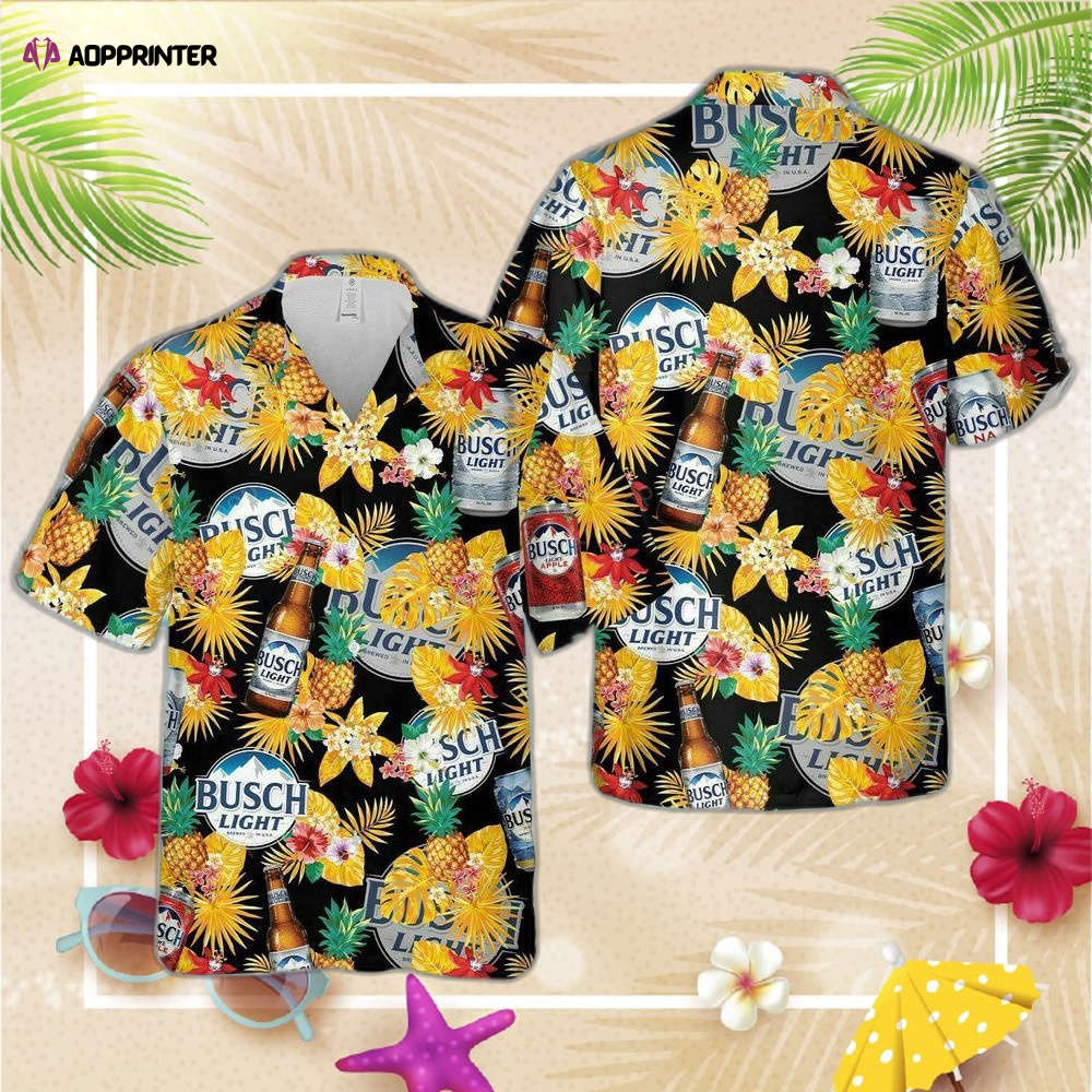 Busch Light Beer Pineapple Hawaiian Shirt For Men Women Busch Light Beer Pineapple Hawaiian Shirt For Men Women