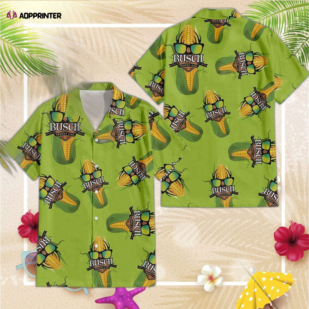 Busch Light Corn Hawaiian Shirt For Men Women Busch Light Corn Hawaiian Shirt For Men Women