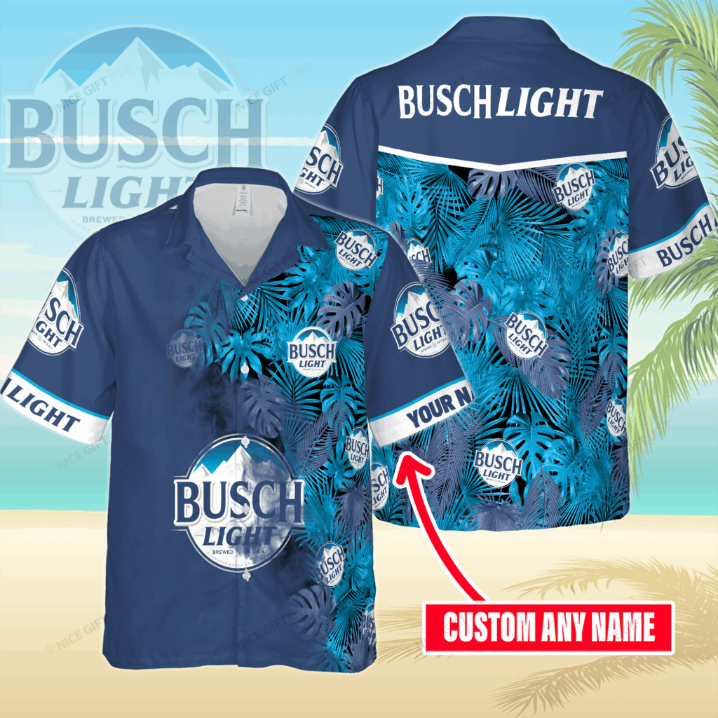 Busch Light Custom Name Hawaiian Shirt For Men And Women Busch Light Custom Name Hawaiian Shirt For Men And Women
