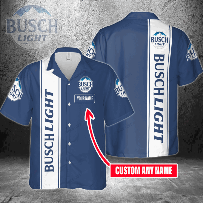 Busch Light Custom Name Hawaiian Shirt  For Men And Women